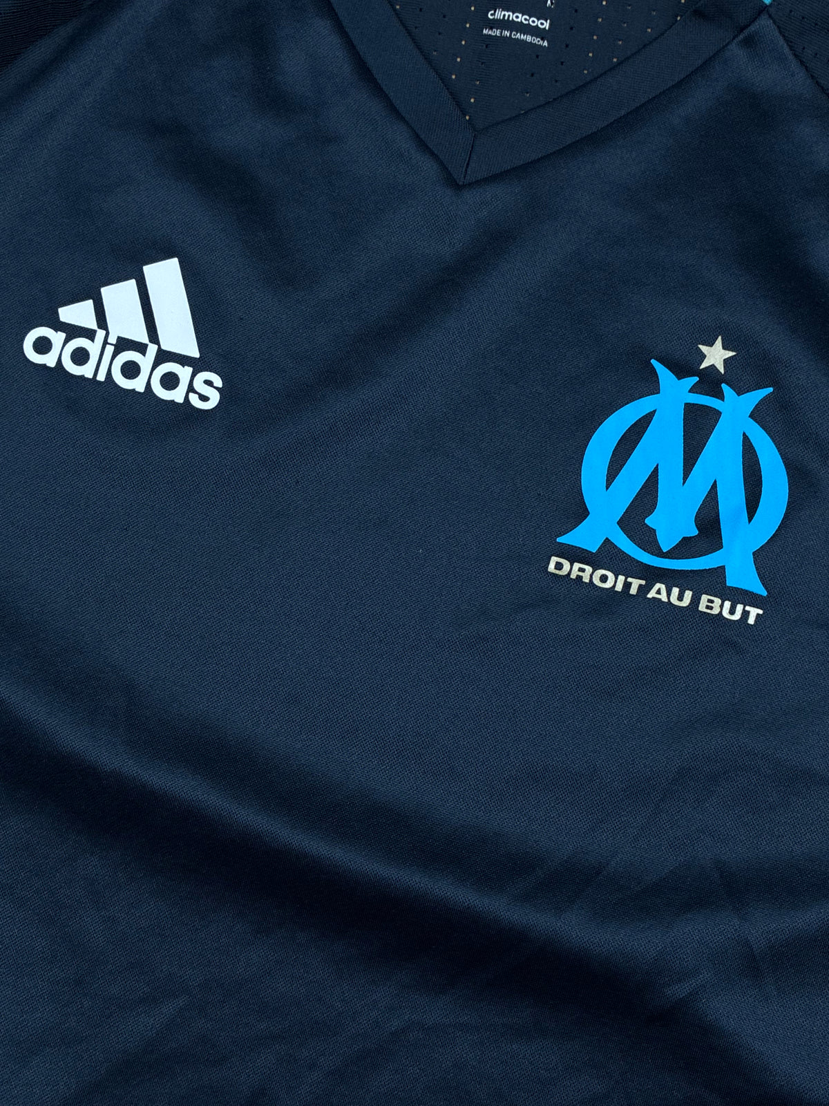 vintage Adidas Olympique Marseille trainingjersey {S}