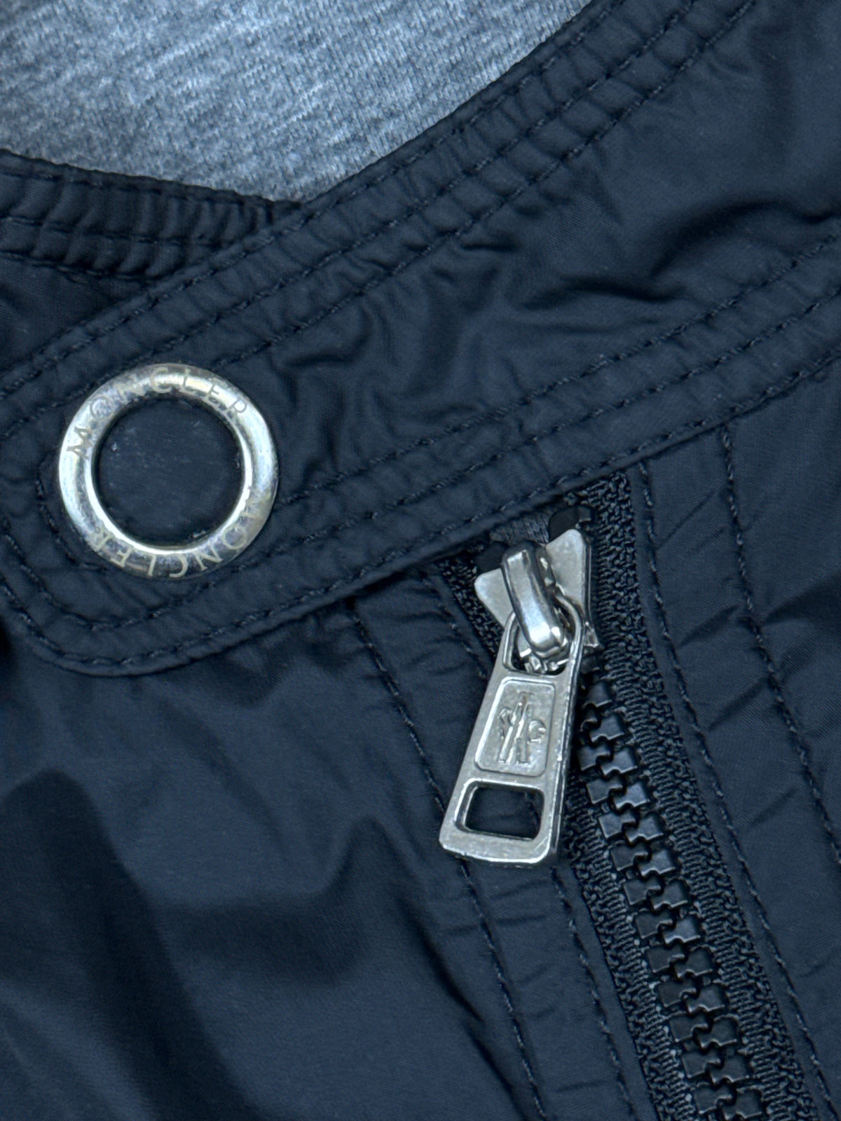 vintage black Moncler windbreaker {XL}