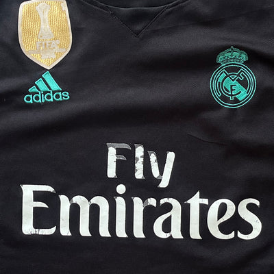 black Adidas Real Madrid 2017-2018 away jersey {XXL}