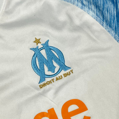 white Puma Olympique Marseille 2018-2019 home jersey {M}