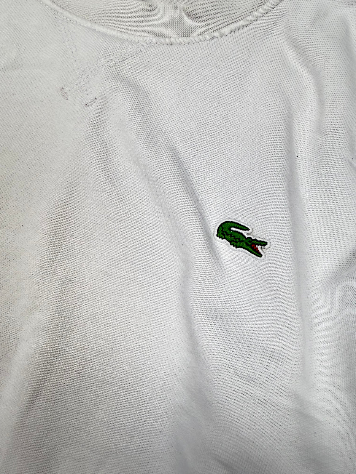 white Lacoste sweater {L}