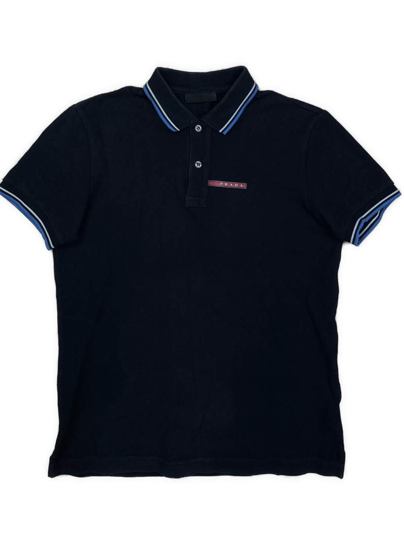 navyblue Prada polo {S}