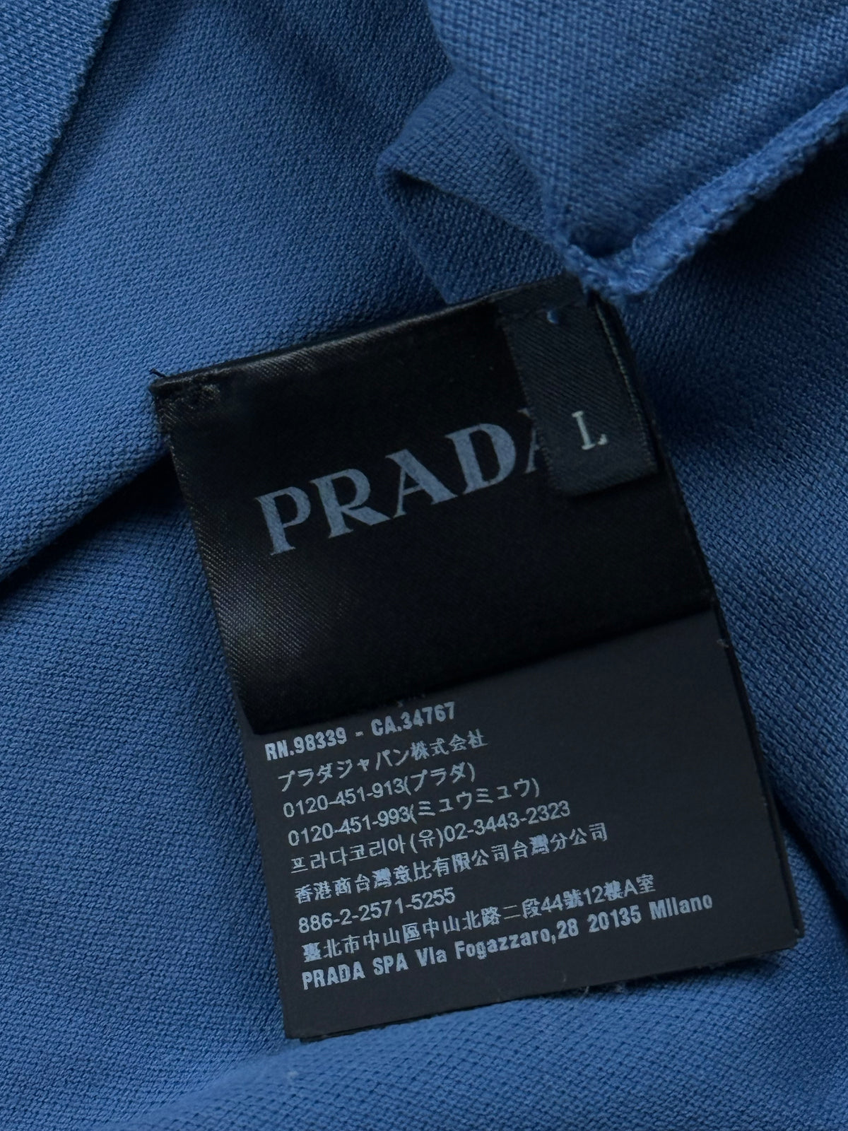 navyblue Prada polo