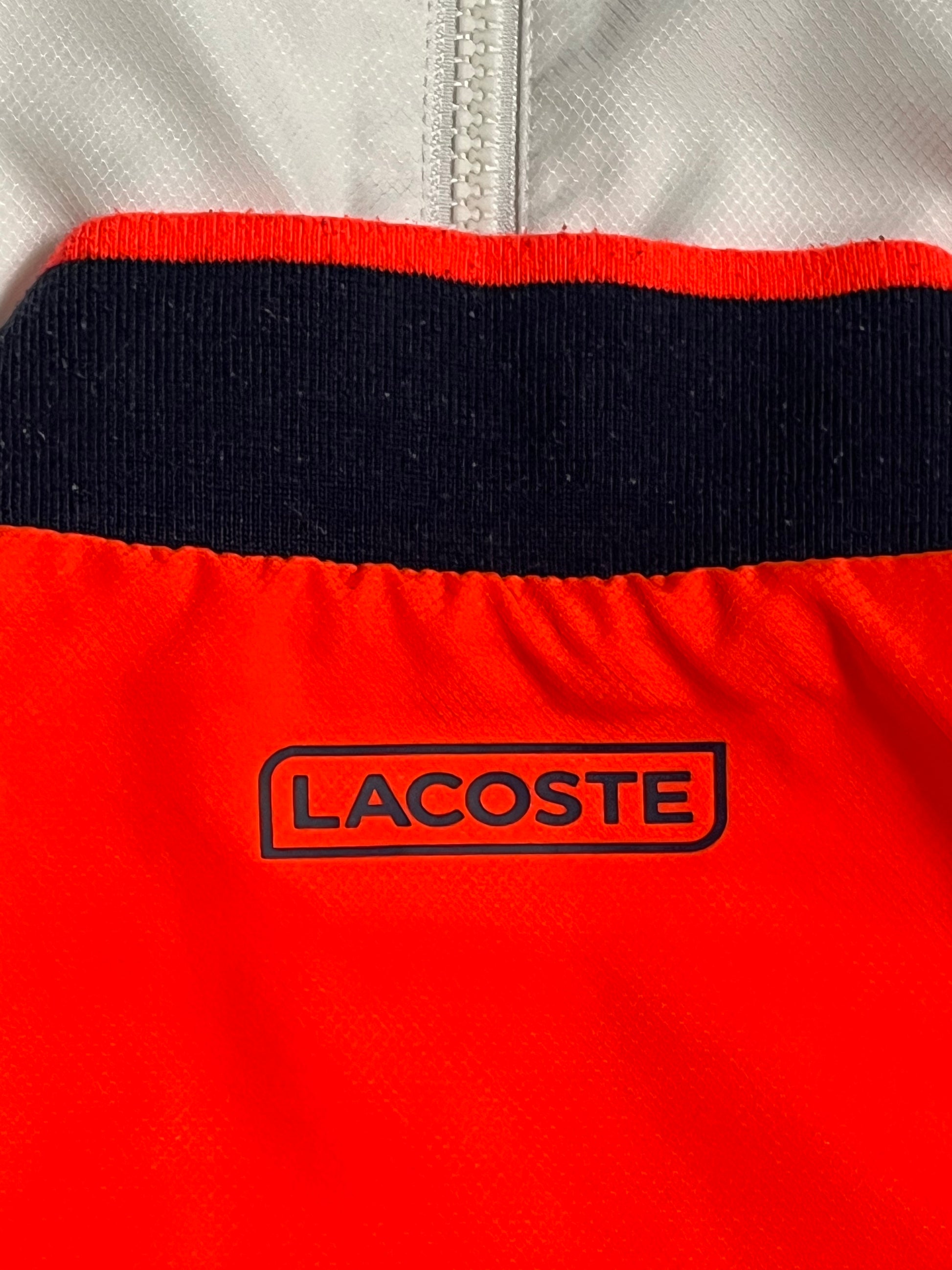 orange/navyblue Lacoste tracksuit {M}