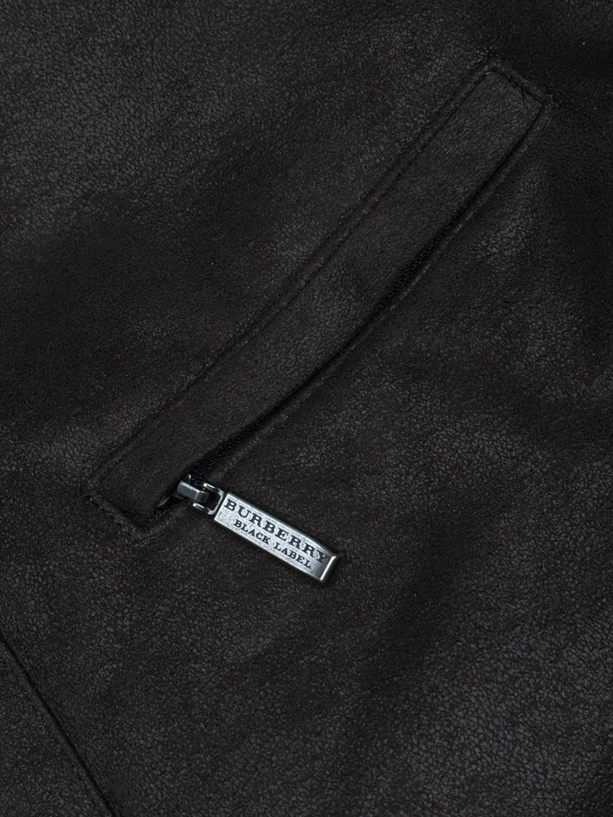 vintage Burberry Black Label wildleatherjacket {L}