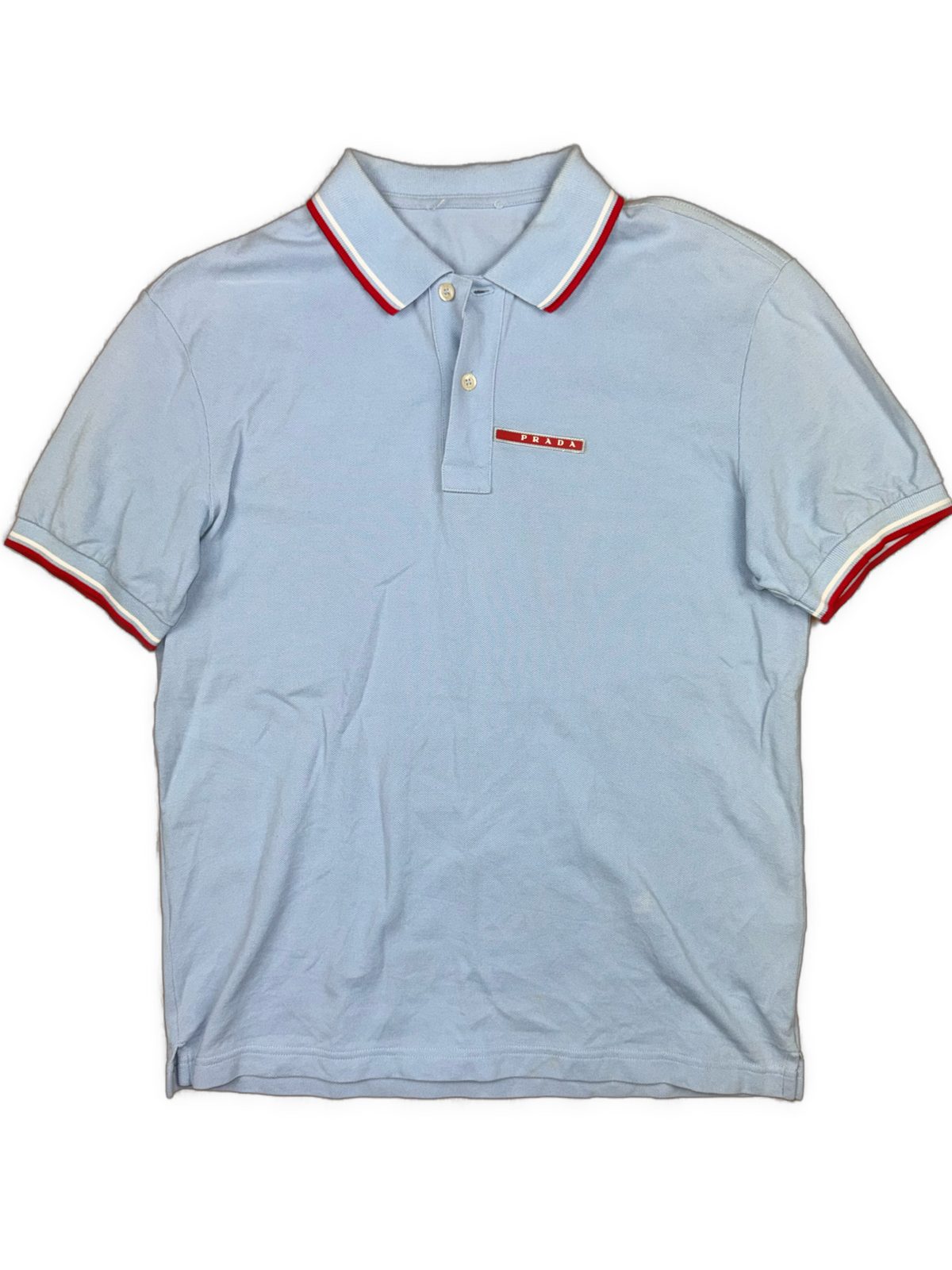 vintage babyblue Prada polo {M}
