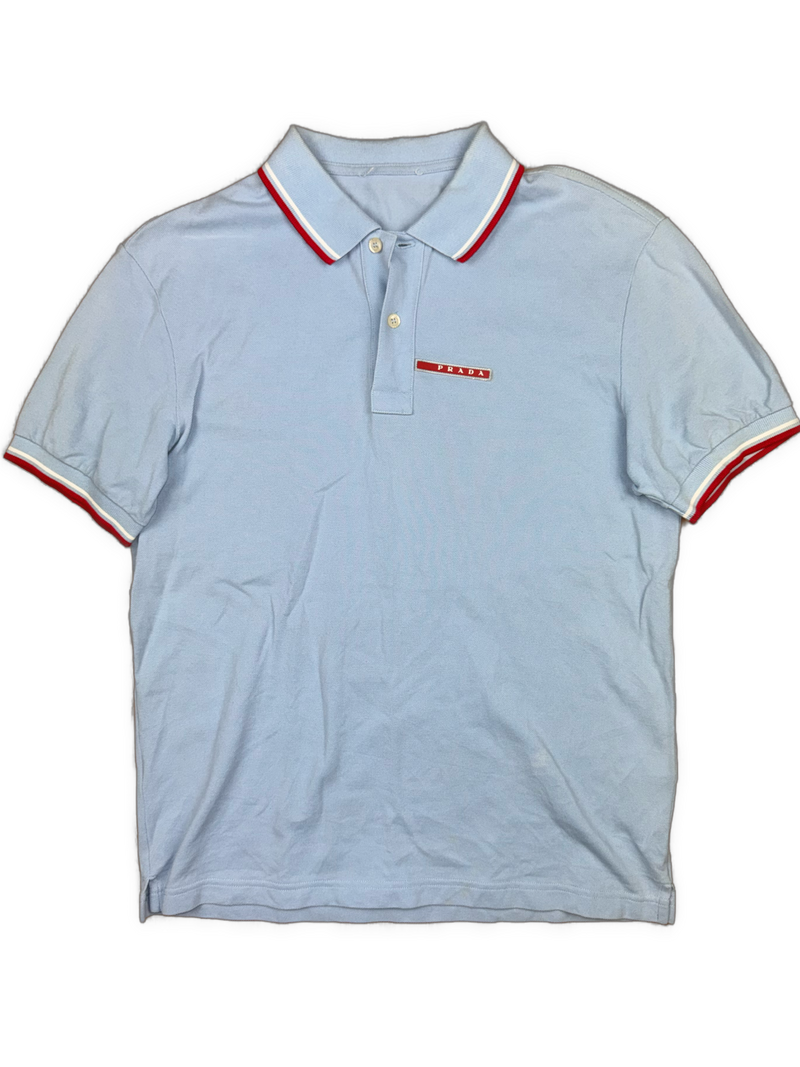 vintage babyblue Prada polo {M}