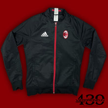 Load image into Gallery viewer, black Adidas Ac Milan trackjacket {S}
