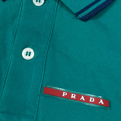 turquoise Prada polo {XL}