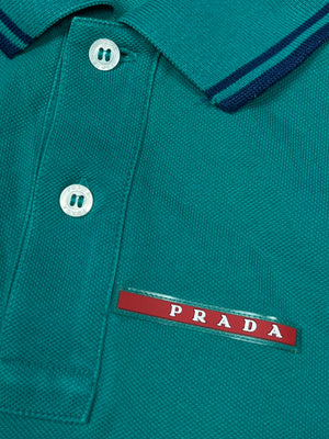 turquoise Prada polo {XL}