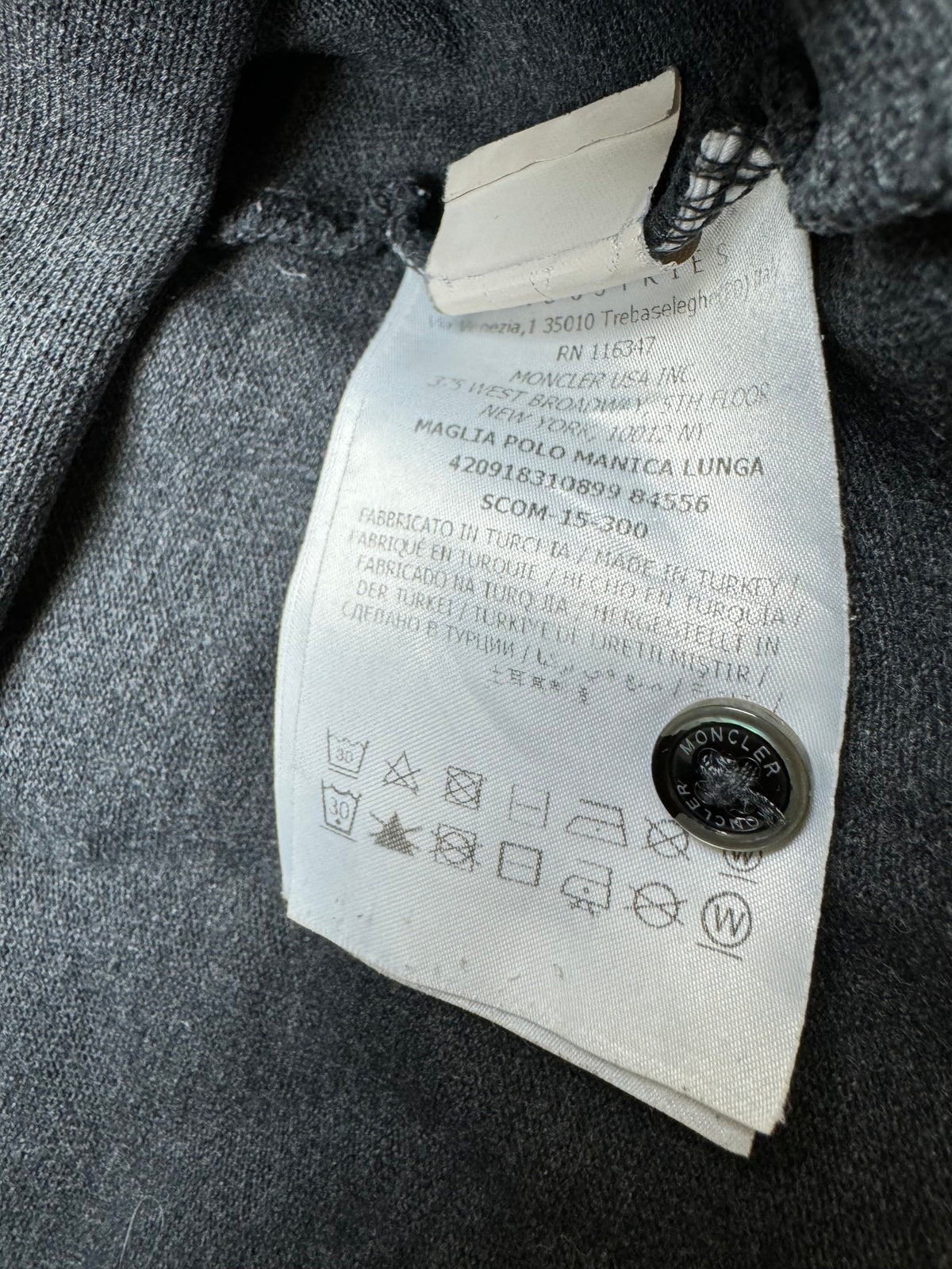 vintage Moncler polo long {S}