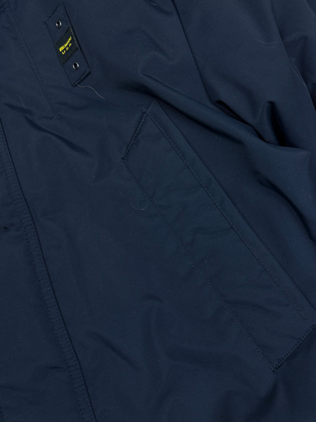 vintage Blauer winterjacket (real fur) {XL}