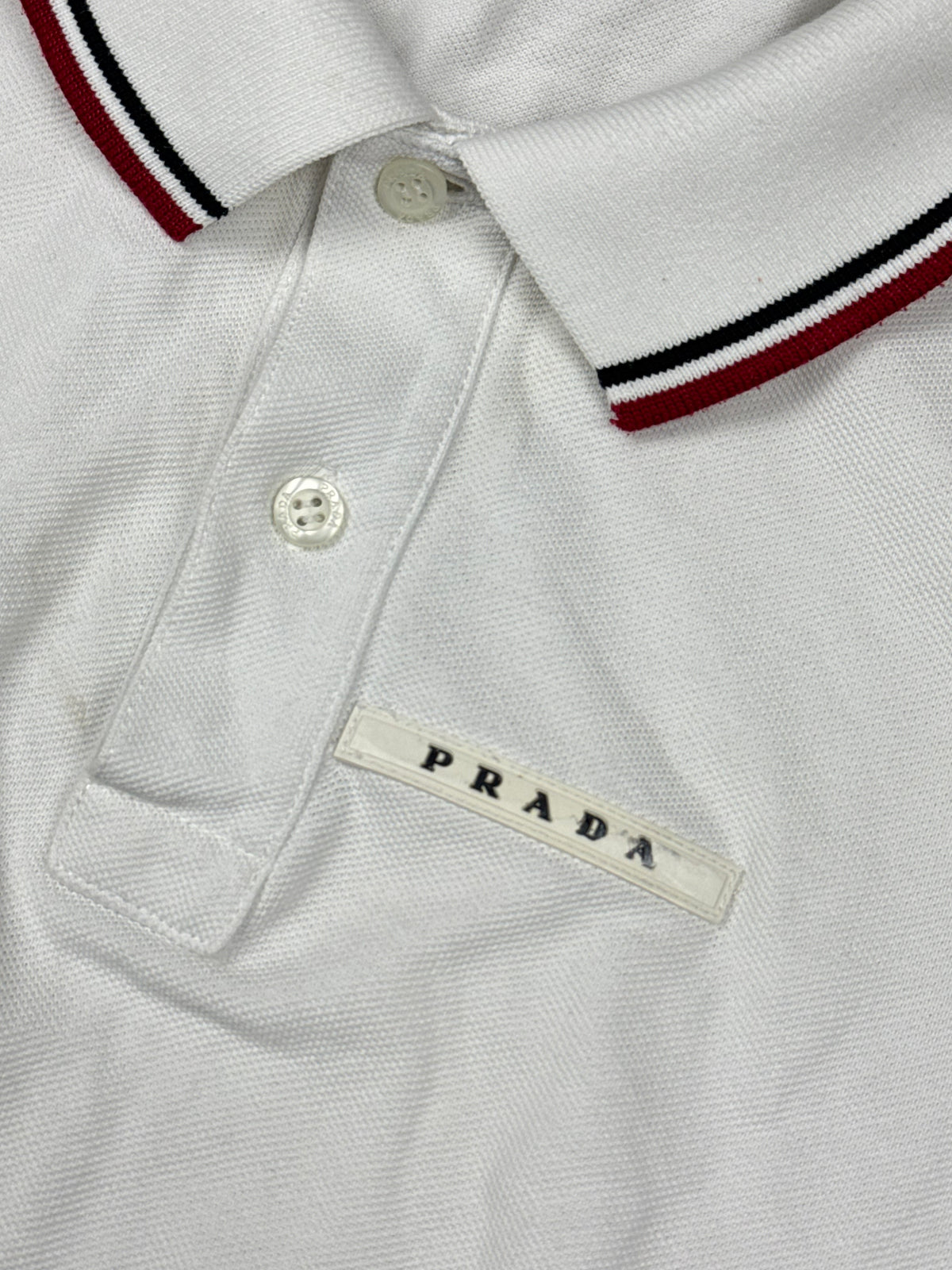 white Prada polo