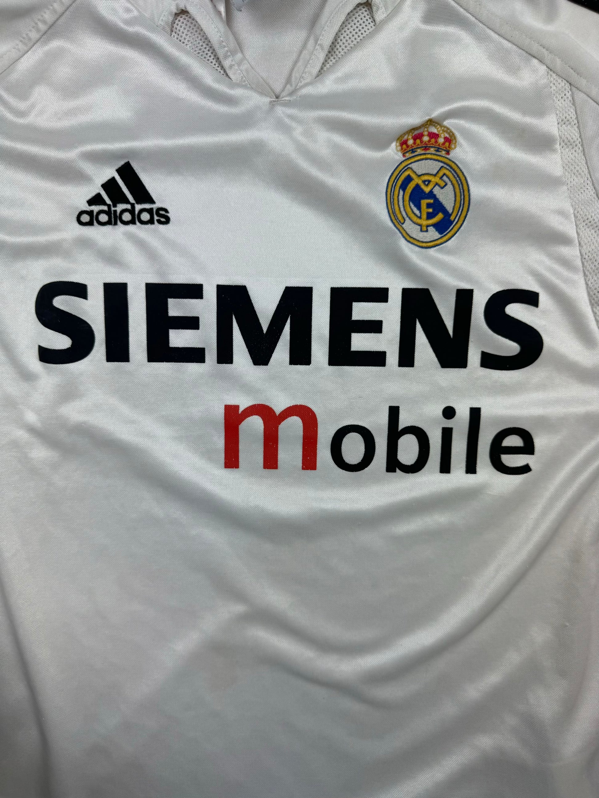 vintage Adidas Real Madrid home jersey {XS}