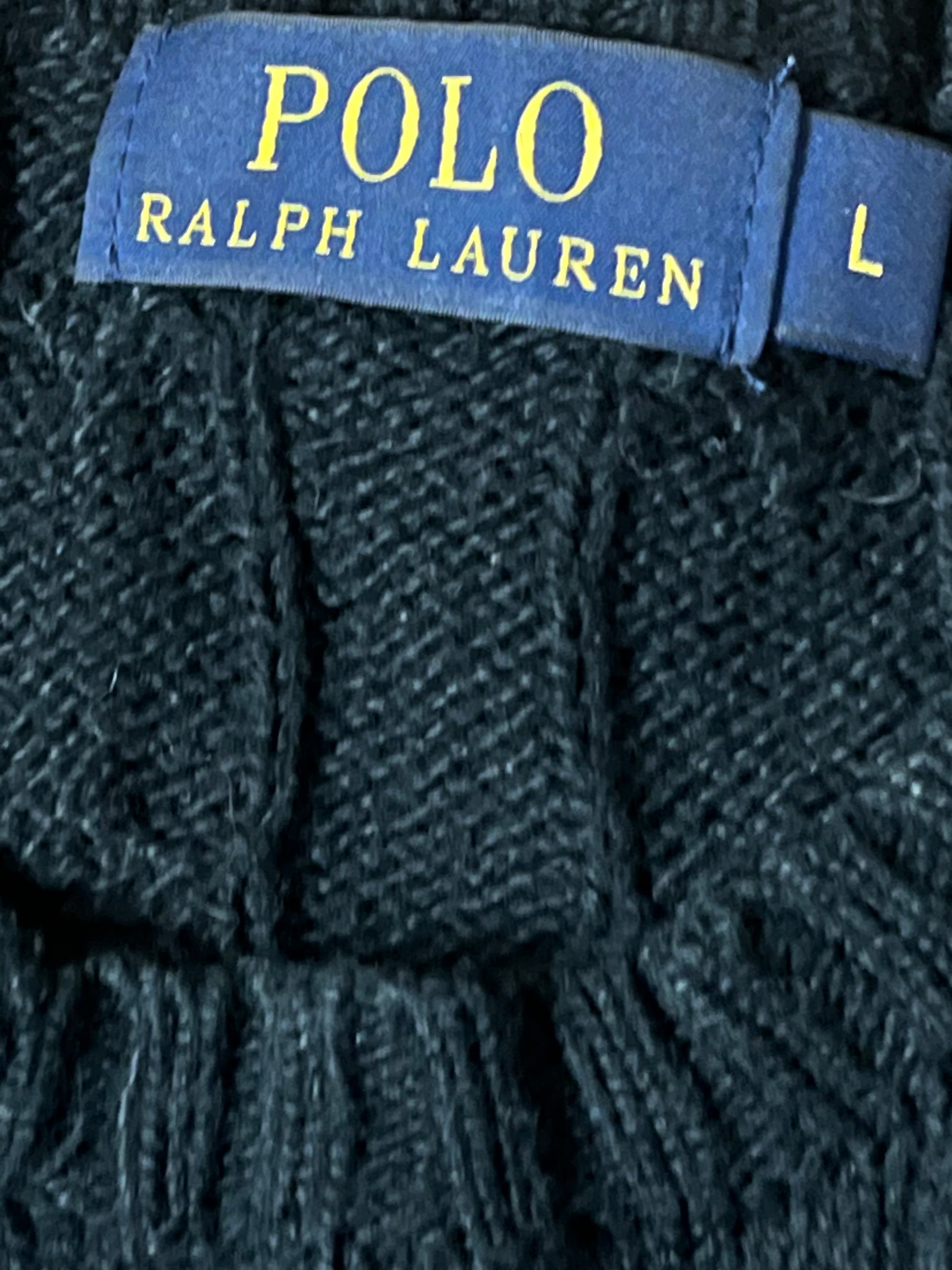 vintage black Polo Ralph Lauren knittedsweater {L}