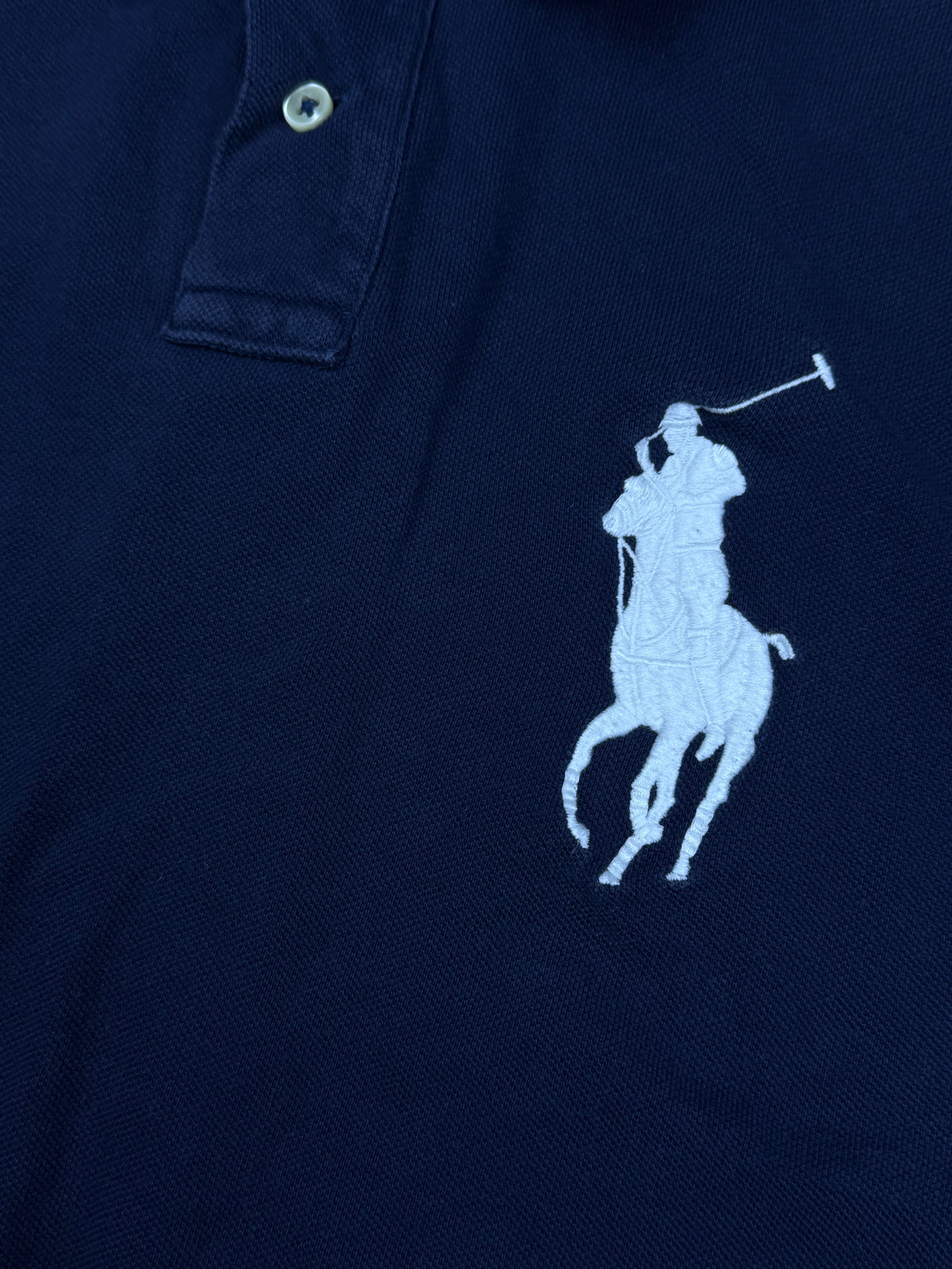 vintage navyblue Polo Ralph Lauren polo {M}