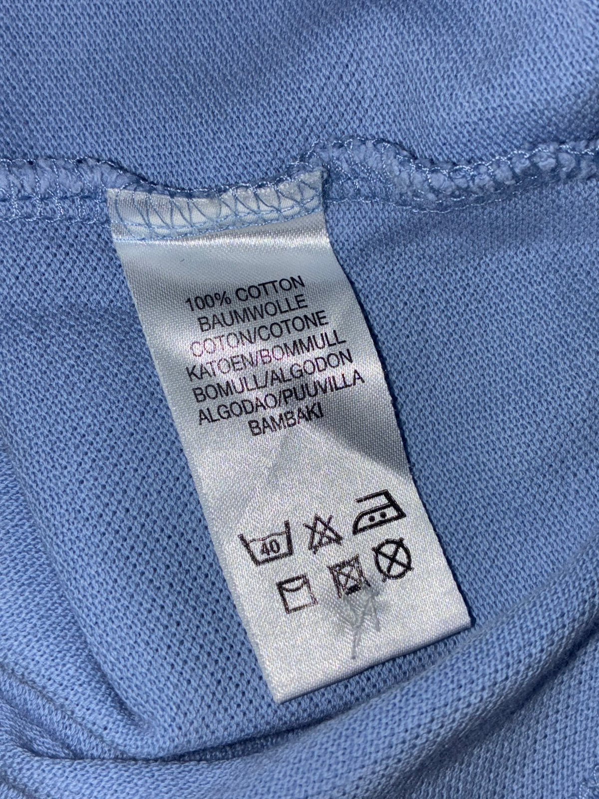 vintage babyblue Burberry polo {L}