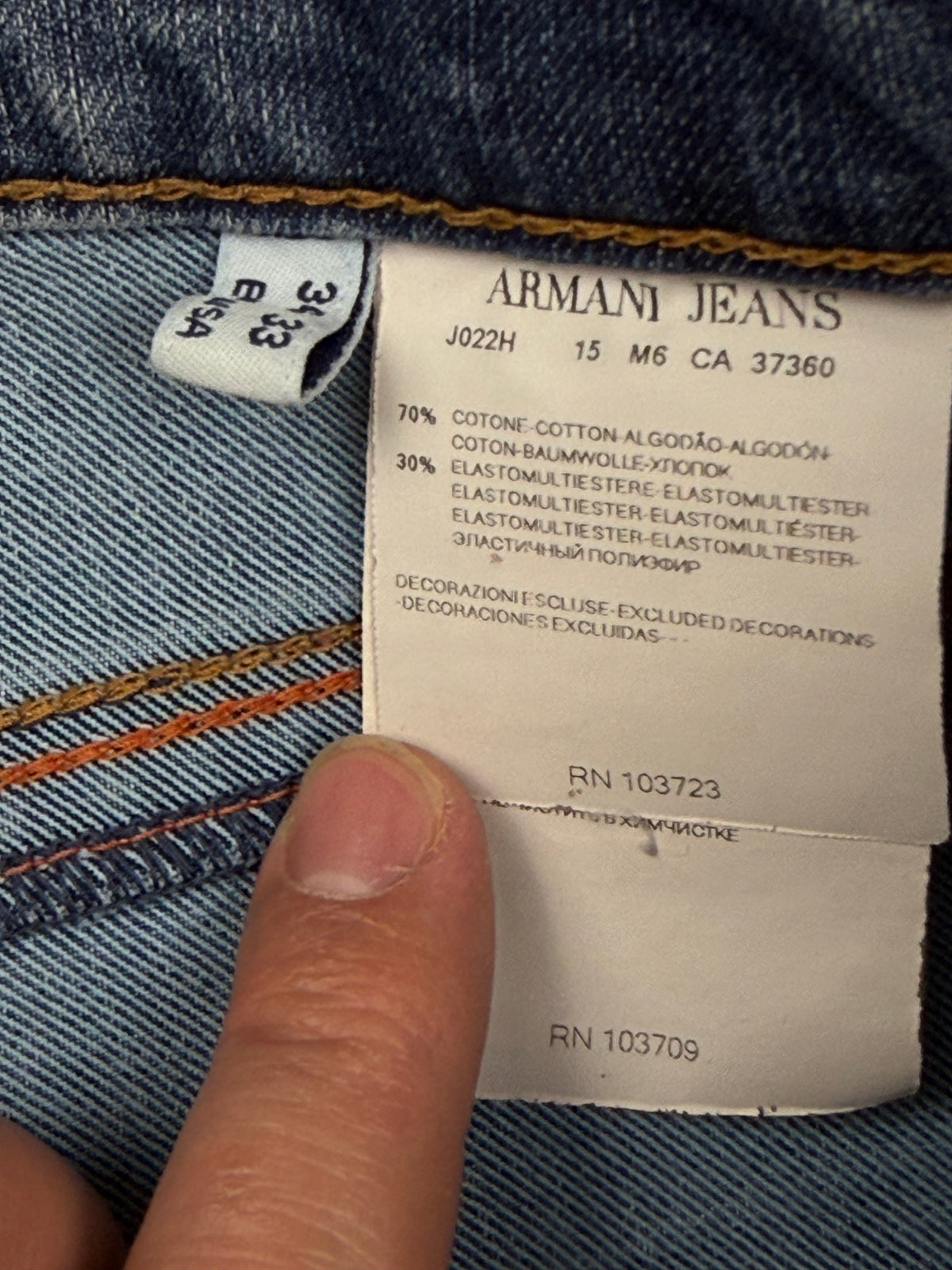 vintage Armani jeans {M}
