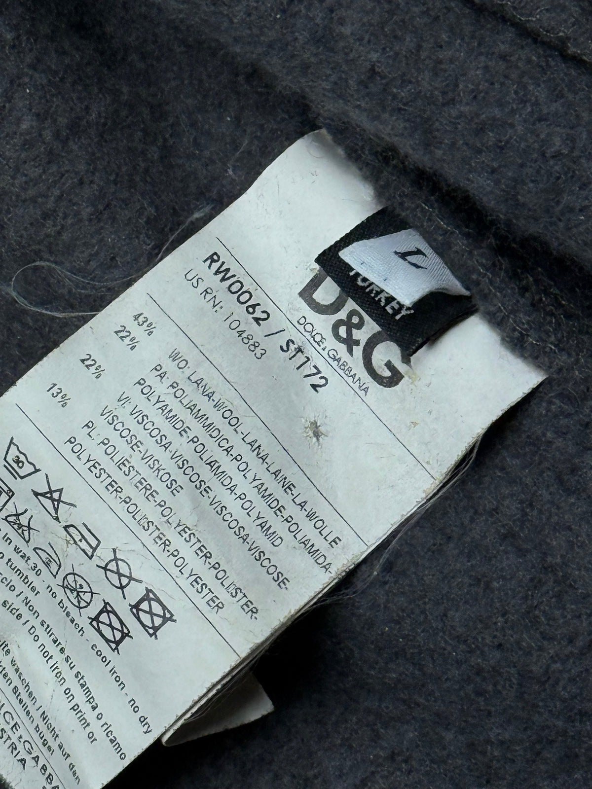 vintage Dolce & Gabbana sweatjacket