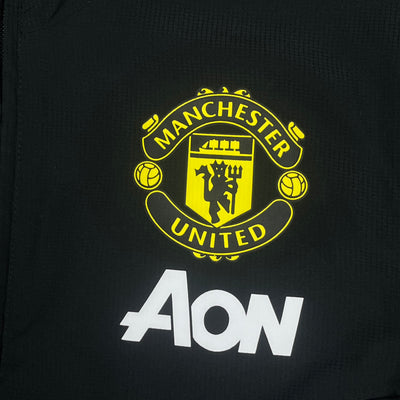 black Adidas Manchester United tracksuit {S}