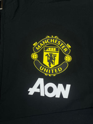 black Adidas Manchester United tracksuit {S}