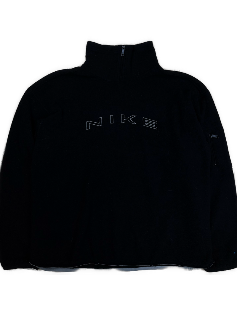 vintage Nike fleece quarterzip {L}