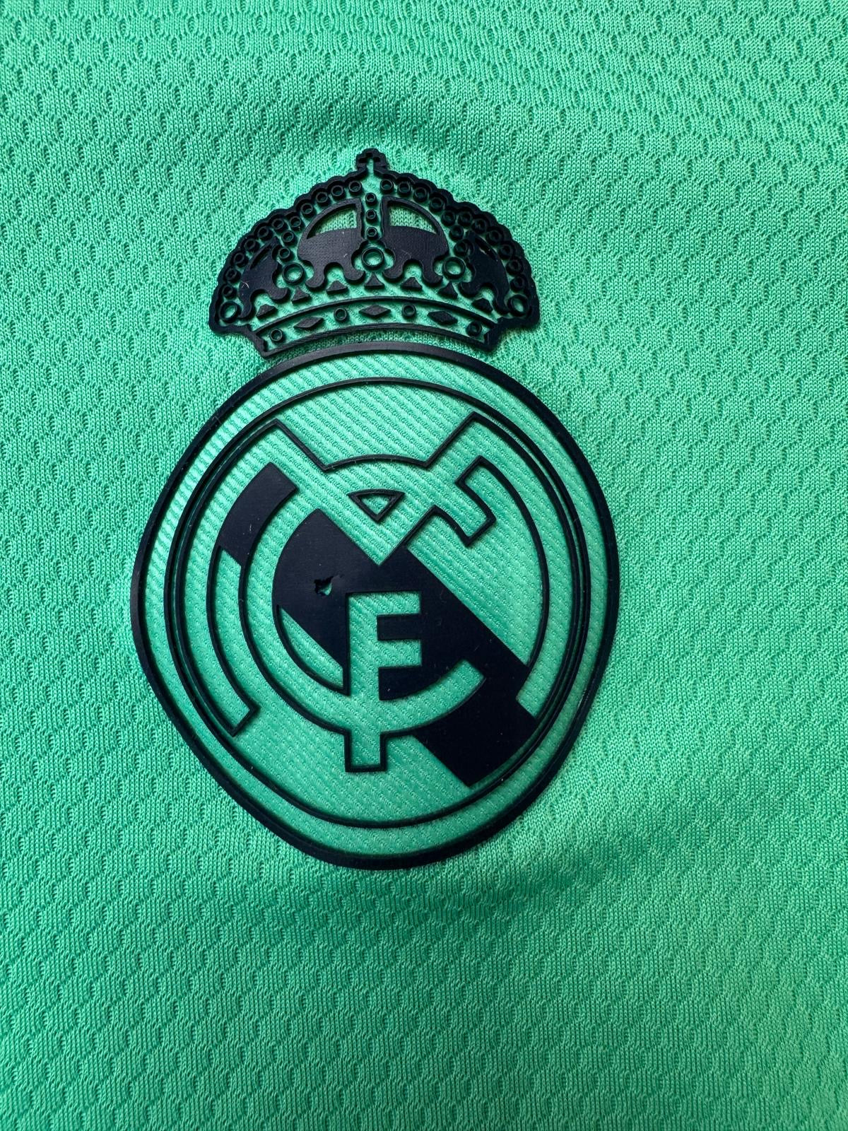 turquoise Adidas Real Madrid away jersey {XS}