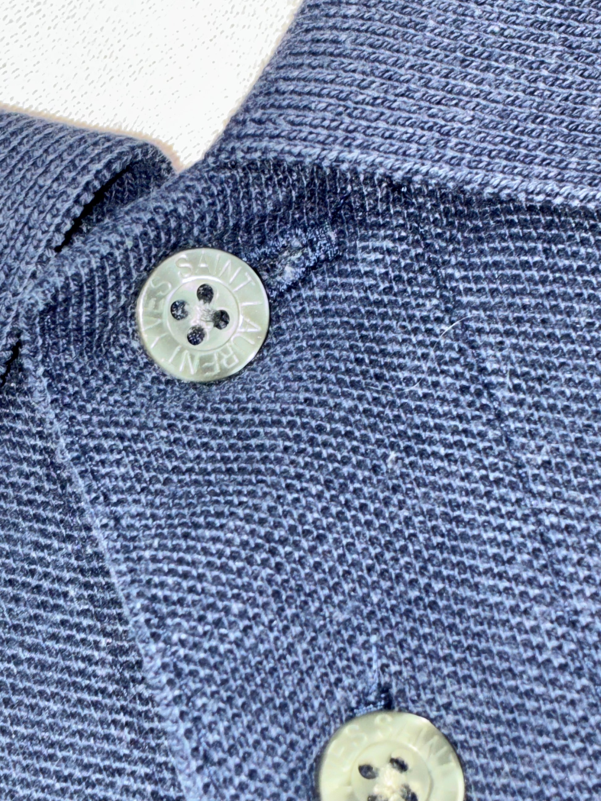 vintage YSL Yves Saint Laurent spellout polo {XL}