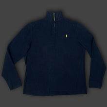 Load image into Gallery viewer, vintage navyblue Polo Ralph Lauren halfzip {L}

