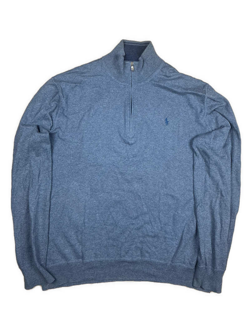 babyblue Polo Ralph Lauren quarterzip {XL}