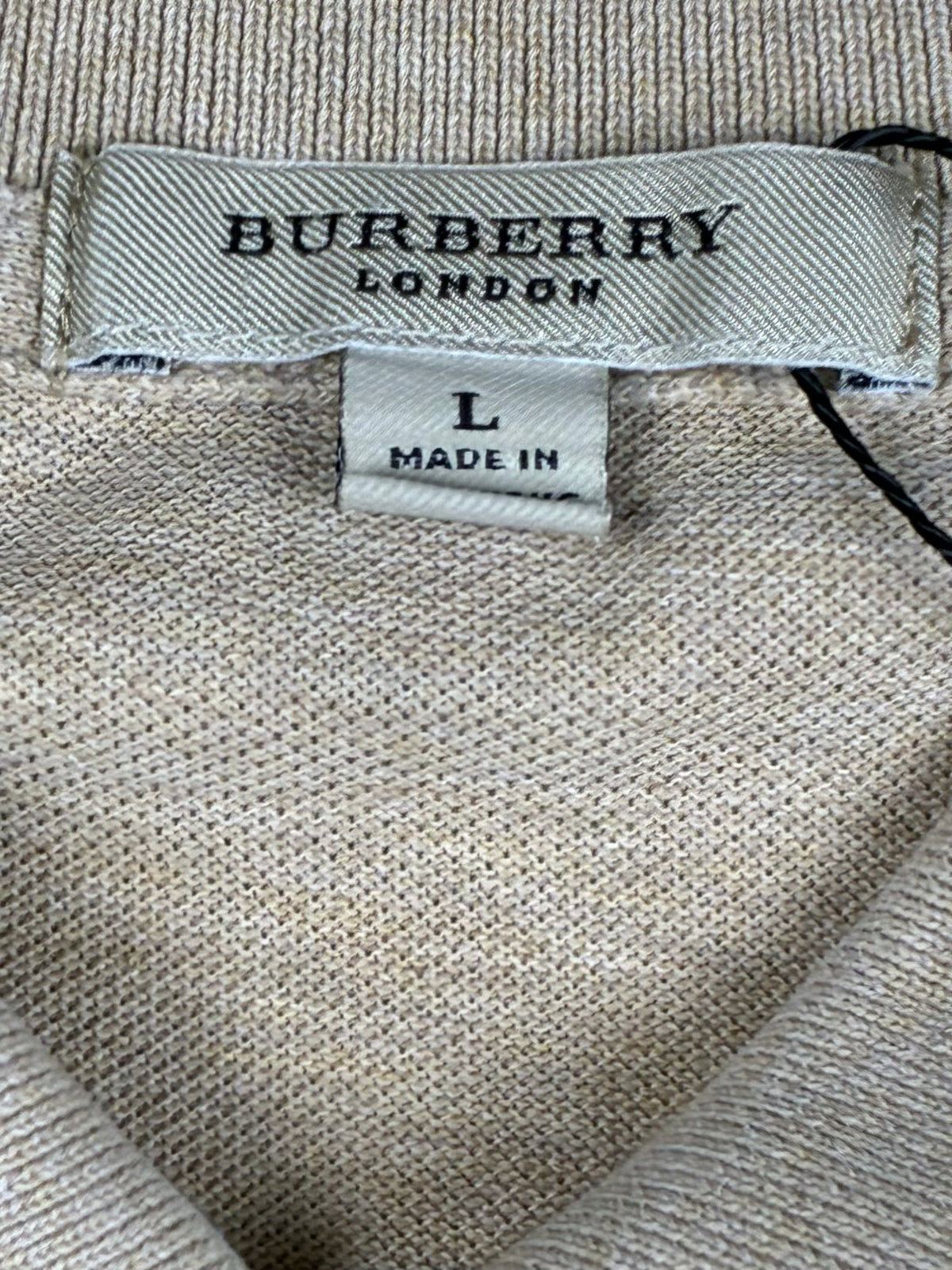 vintage Burberry polo long {L}
