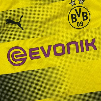 yellow Puma Borusia Dortmund DEMBELE7 2017-2018 home jersey {S}