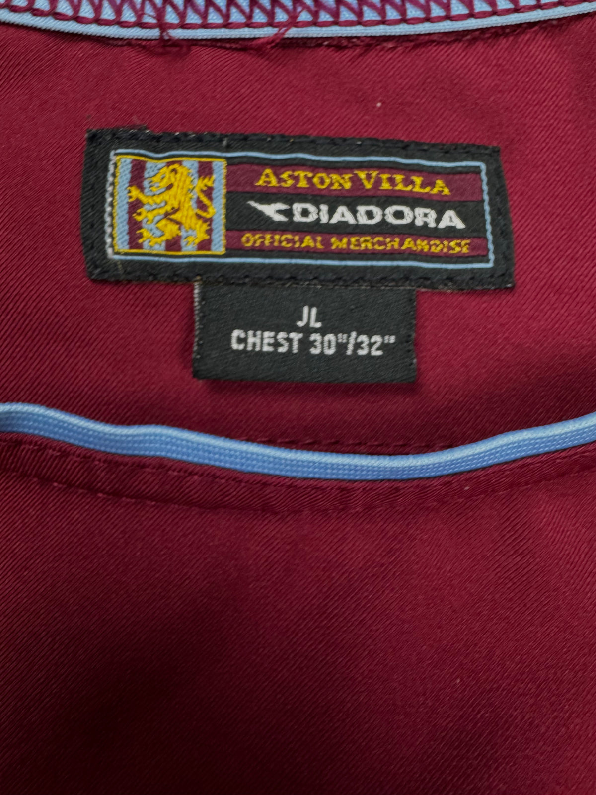 vintage DIADORA Aston Villa home jersey {M}
