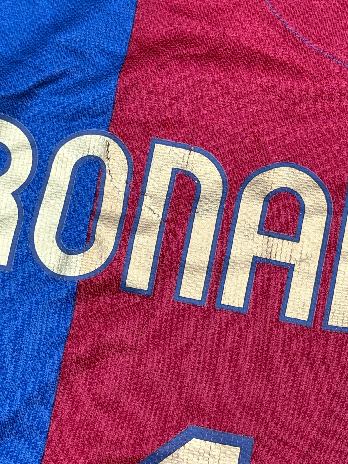 vintage Nike Fc Barcelona Ronaldinho10 home jersey