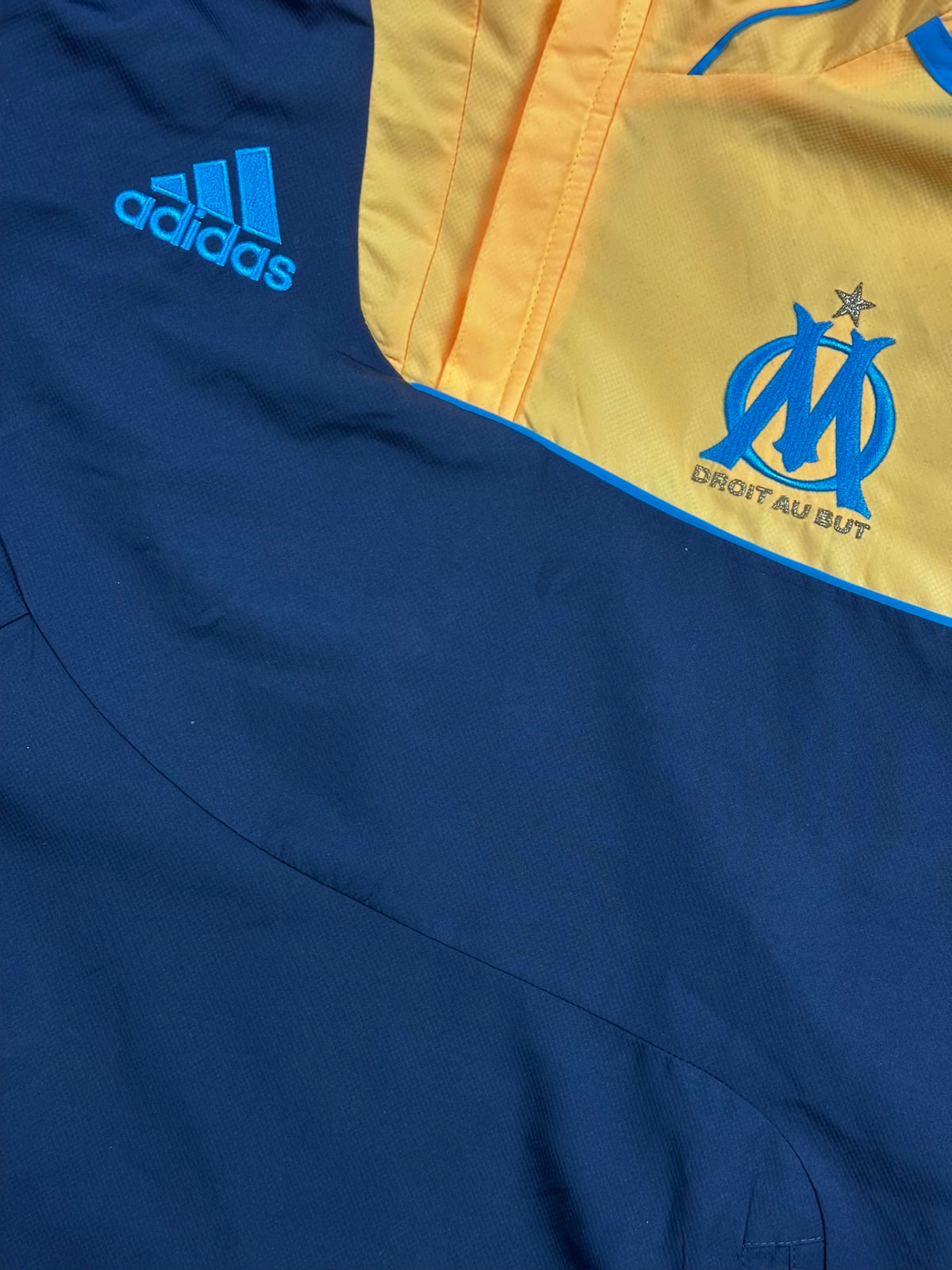 vintage Adidas Olympique Marseille windbreaker {L}