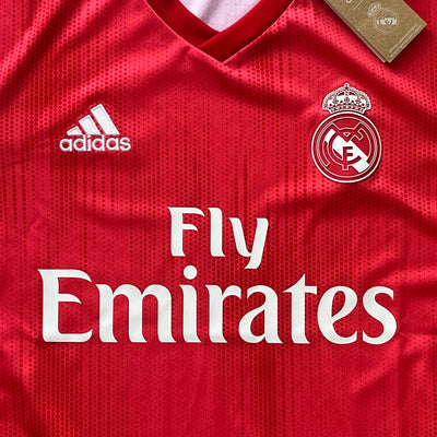 red Adidas Real Madrid 2018-2019 3rd jersey DSWT {XL}