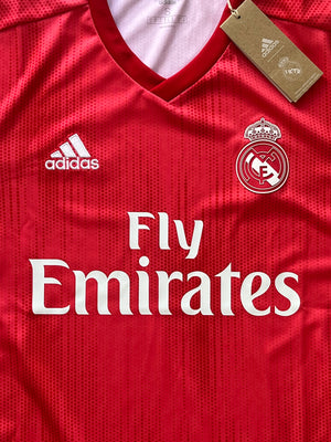 red Adidas Real Madrid 2018-2019 3rd jersey DSWT {XL}