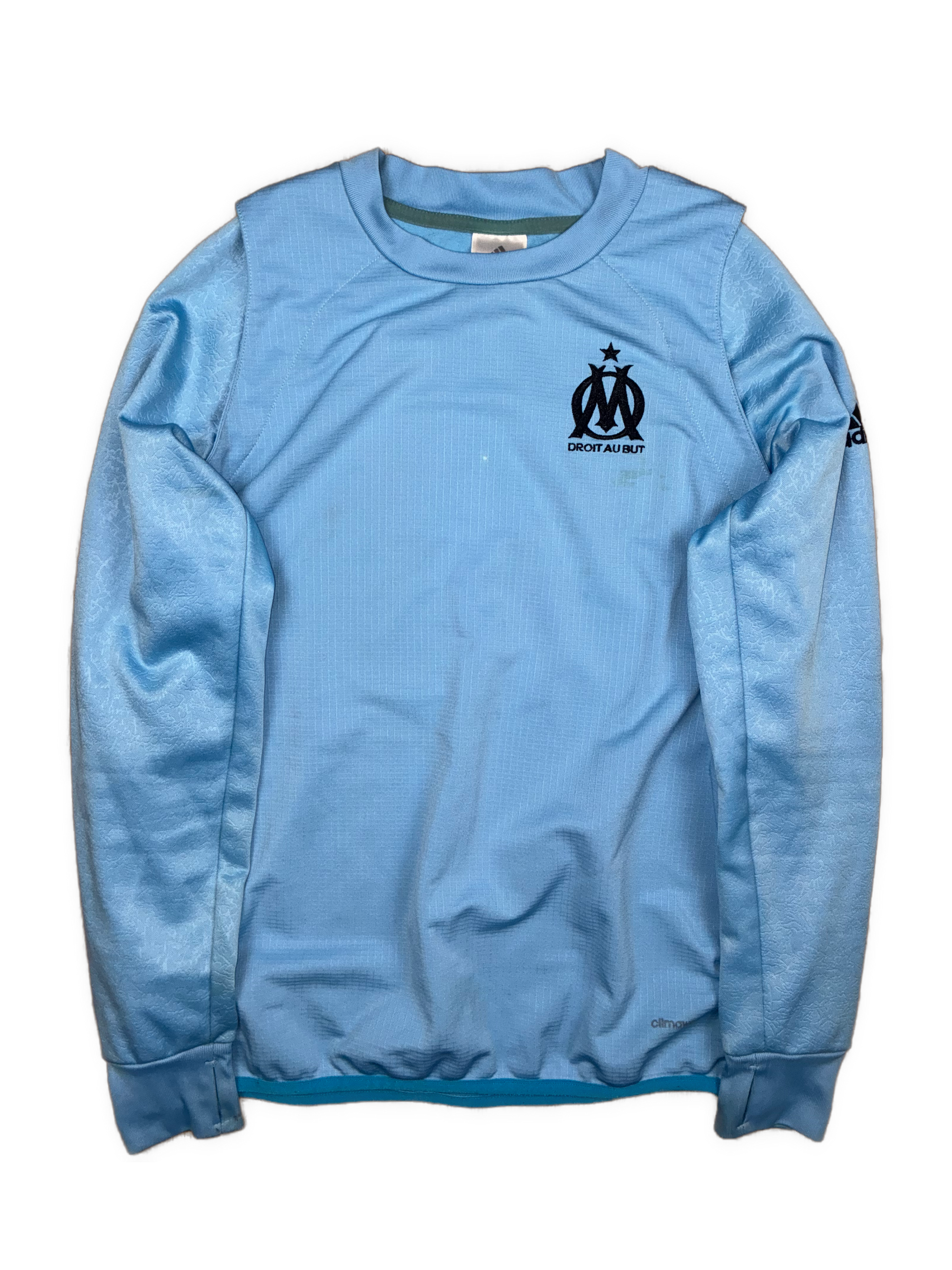 vintage babyblue Adidas Olympique Marseille sweater {S}