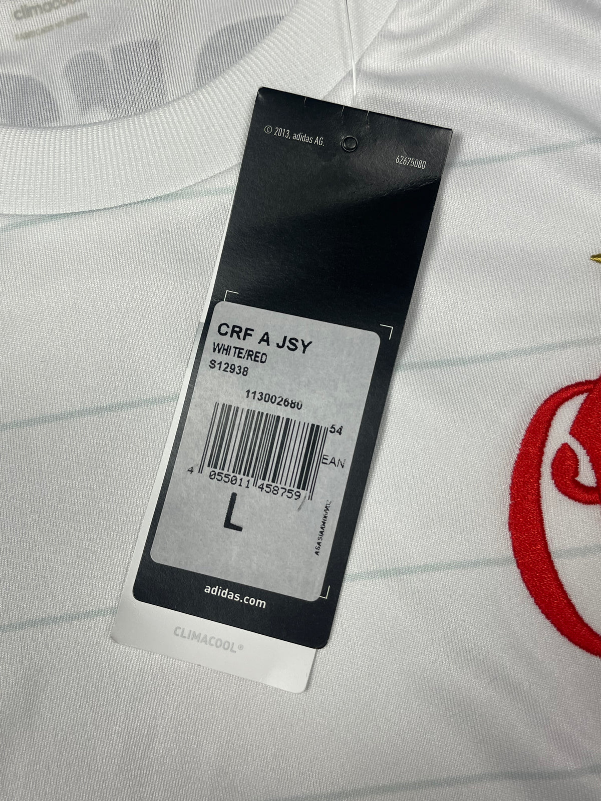 white Adidas CRF Flamengo 2015-2016 away jersey DSWT {L}