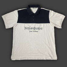 Load image into Gallery viewer, vintage YSL Yves Saint Laurent spell out polo {XL}
