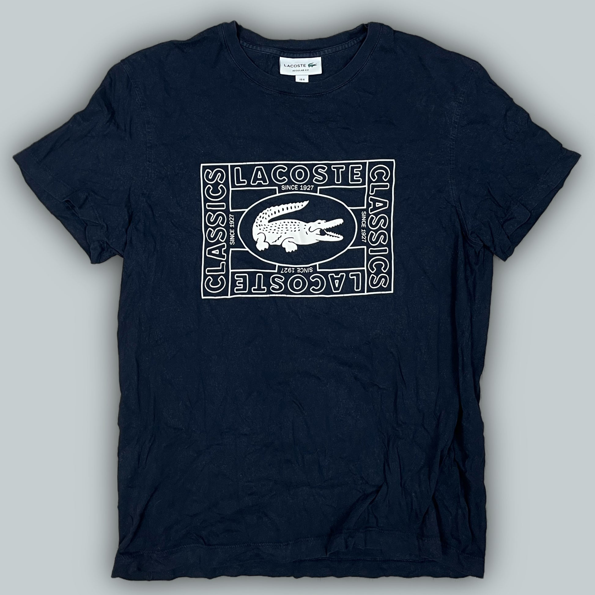 navyblue Lacoste t-shirt {M}