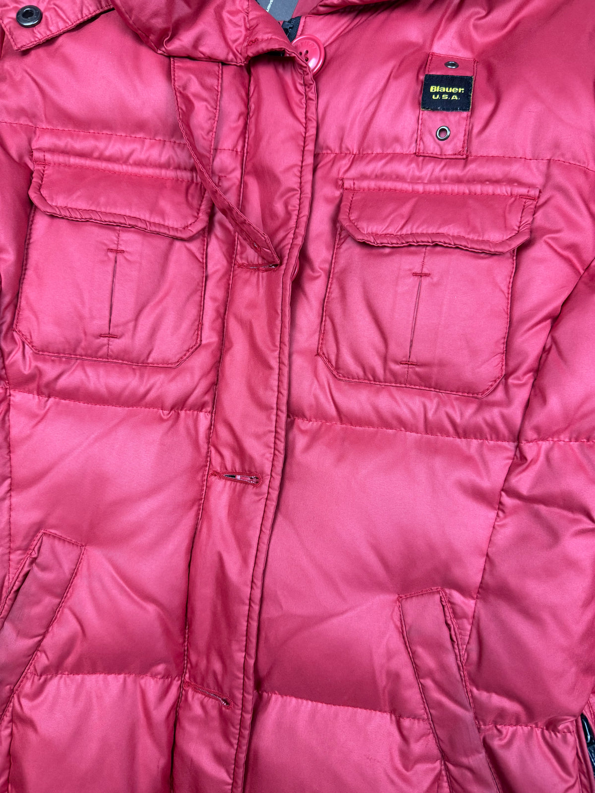 vintage Blauer winterjacket (real fur) {S}