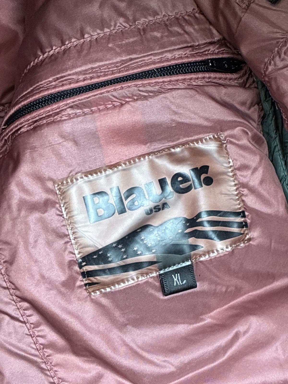 khaki Blauer winterjacket {S}