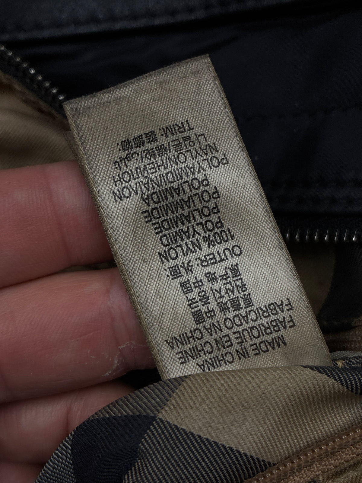 vintage Burberry shopper