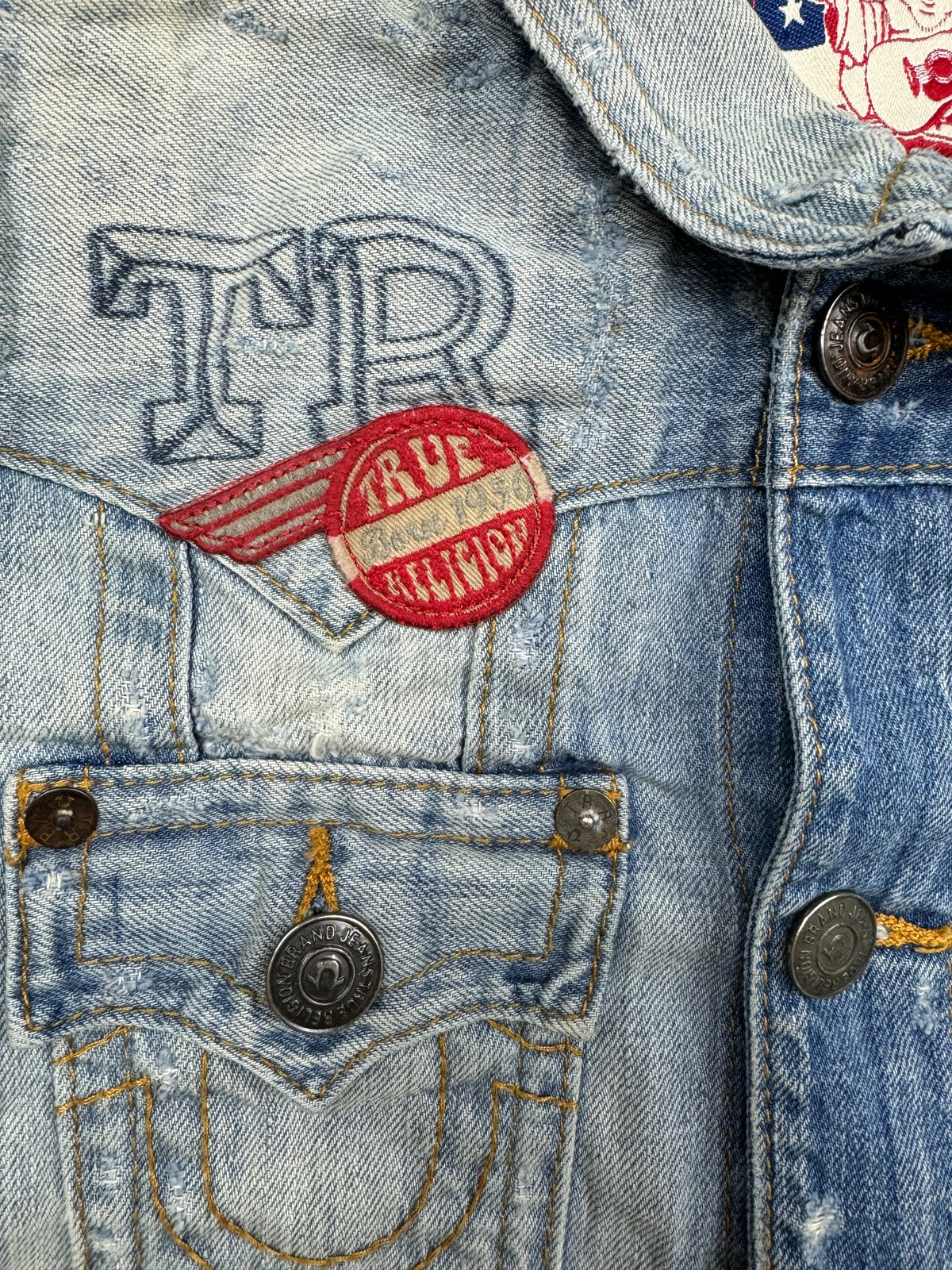 vintage True Religion jeansjacket {S}