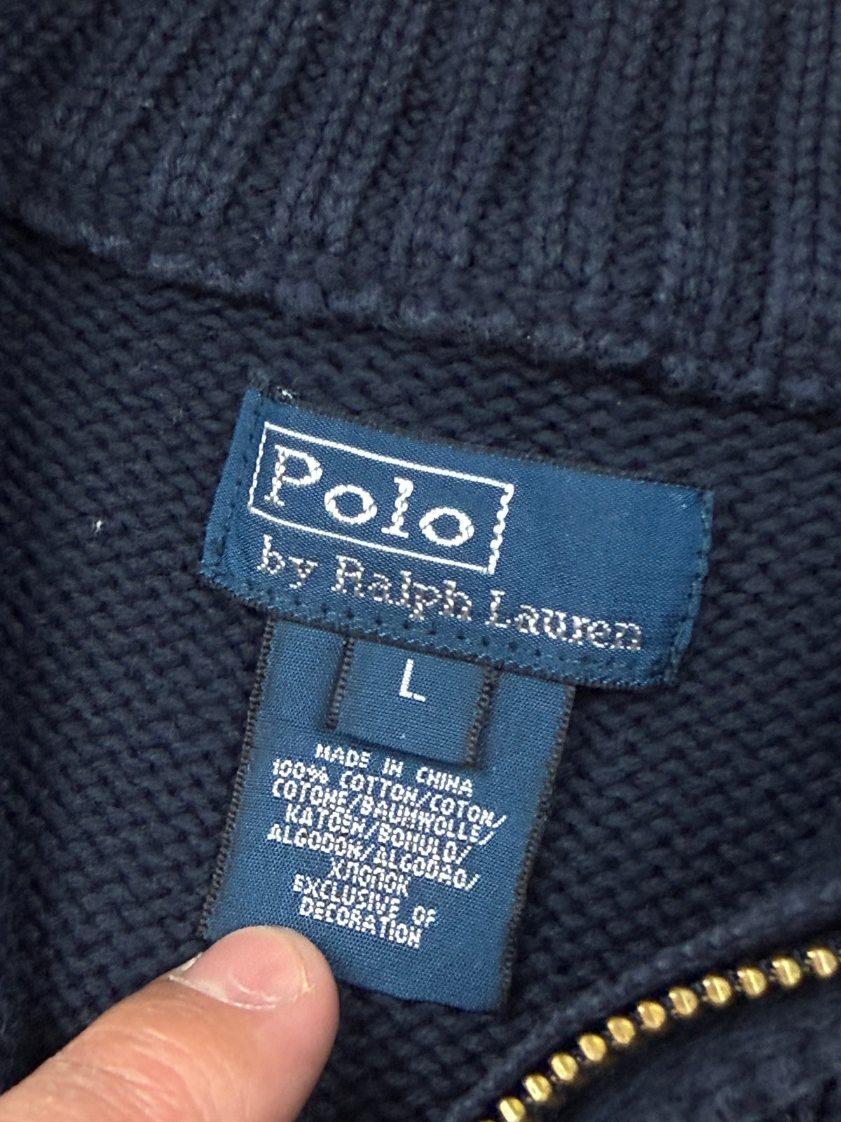 vintage Polo Ralph Lauren quarterzip {XS}