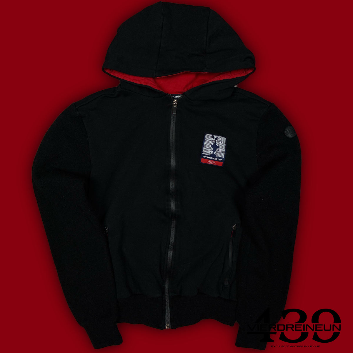 vintage Prada Americas Cup 36 x North Sails sweatjacket {S}