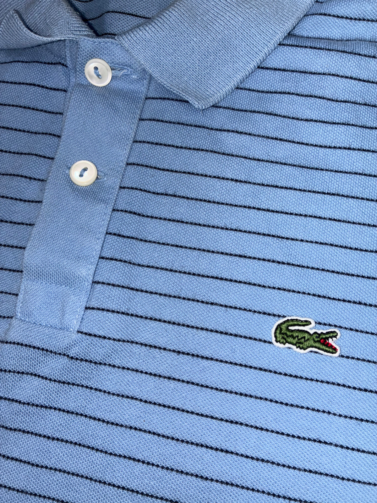 vintage babyblue Lacoste polo {L}