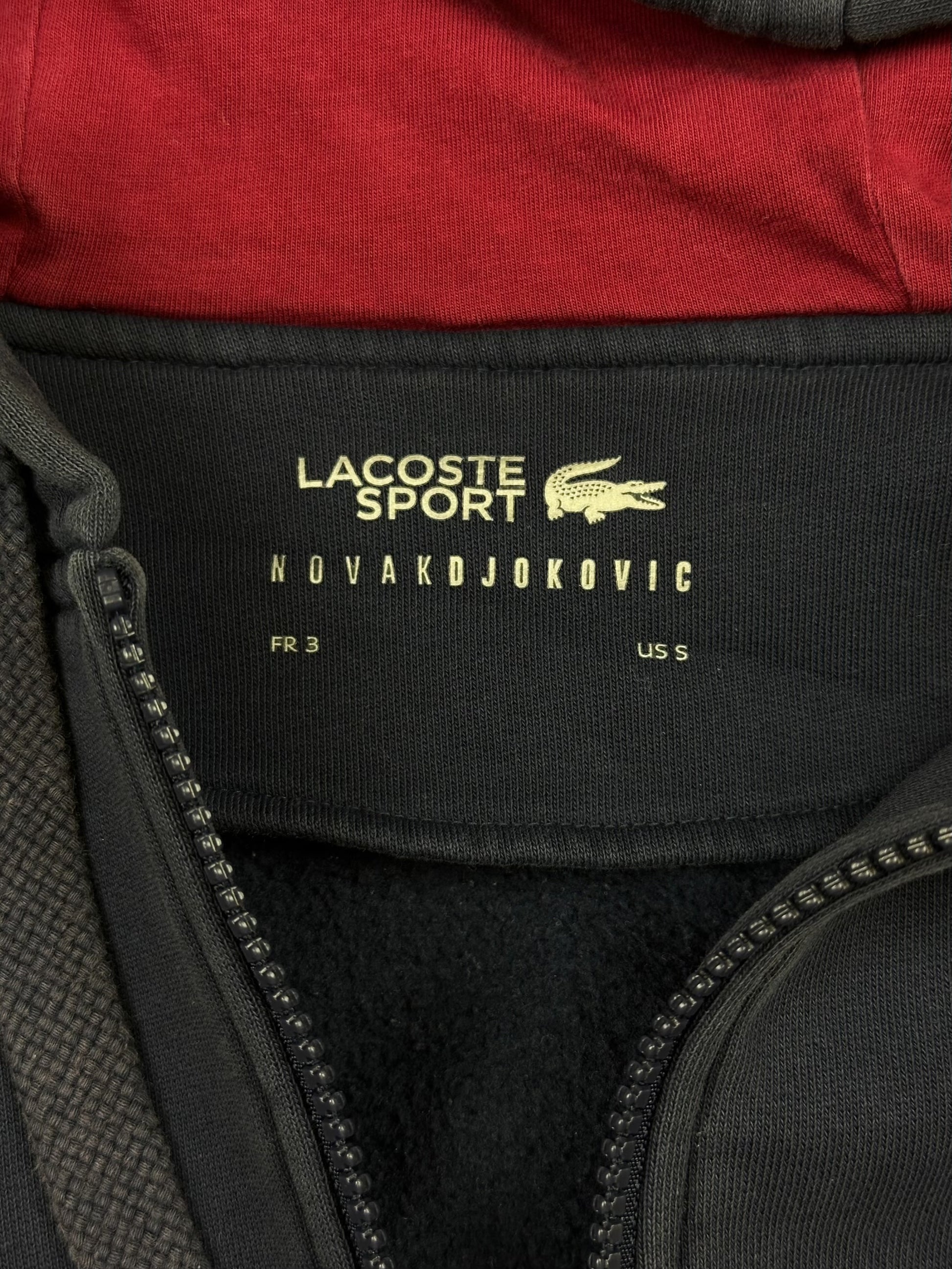 navyblue Lacoste X Djokovic sweatjacket {S}