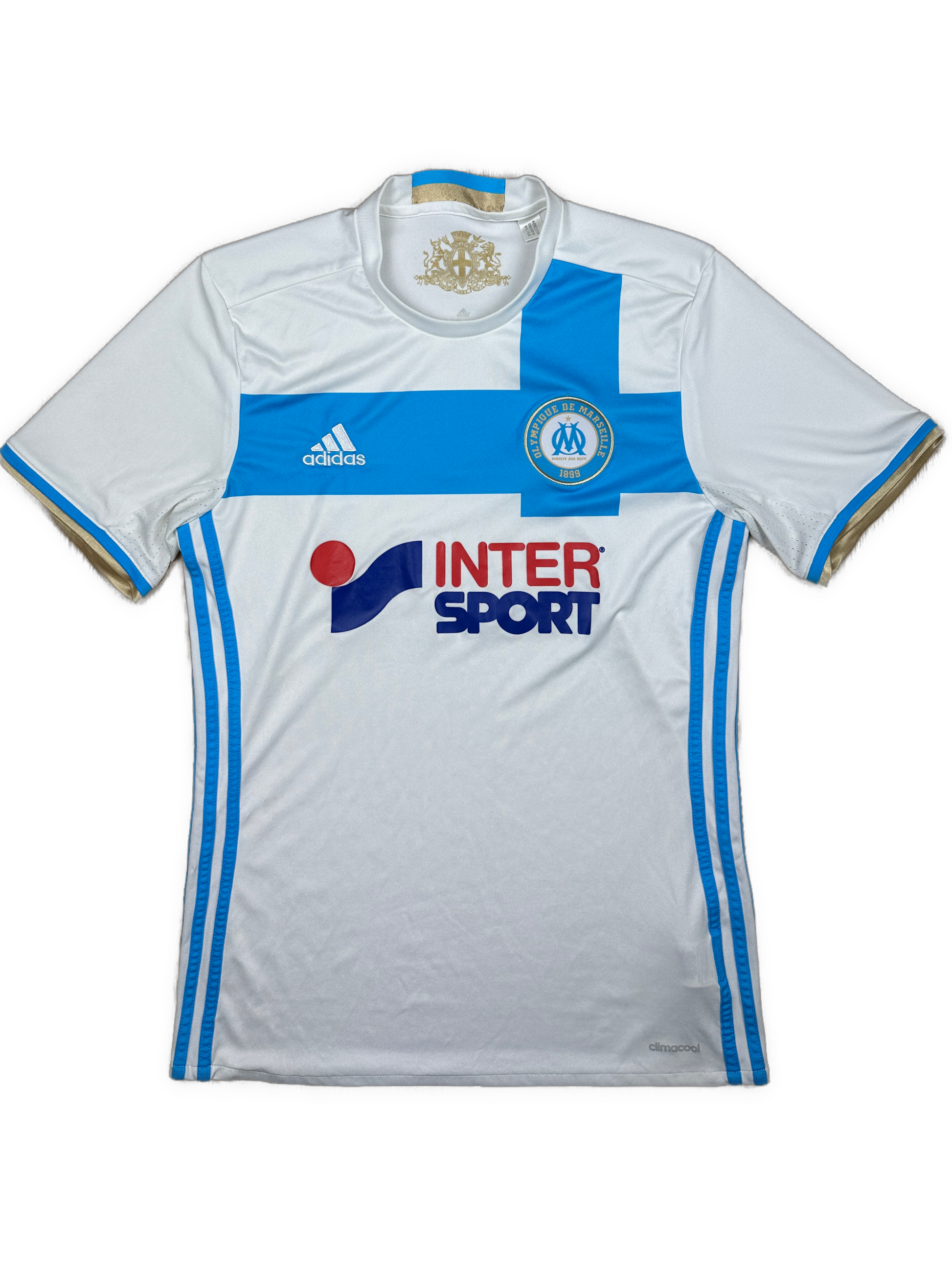 vintage Adidas Olympique Marseille home jersey {S}